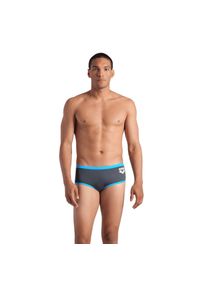 Kąpielówki Arena Big Logo Low Waist. Kolor: wielokolorowy, niebieski, szary