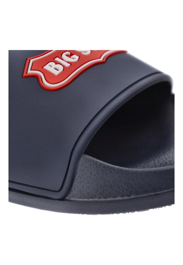Big-Star - Granatowe Klapki Basenowe Big Star Unisex. Okazja: na plażę, na co dzień, na spacer. Kolor: niebieski. Sezon: lato. Styl: casual, sportowy, wakacyjny