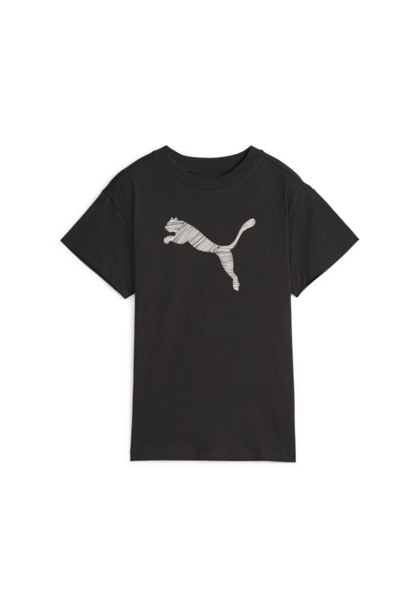 Puma damska koszulka Relaxed Fit, czarna, L. Kolor: czarny. Materiał: bawełna. Sport: joga i pilates