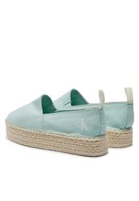 Calvin Klein Jeans Espadryle Platform Espadrille Ml Btw YW0YW01378 Zielony. Kolor: zielony. Materiał: materiał. Obcas: na platformie #6