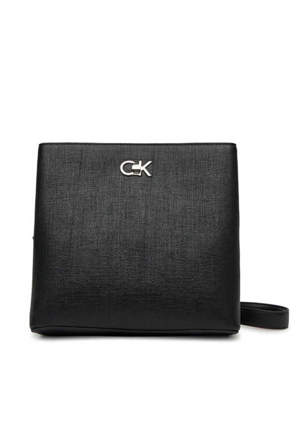 Czarna listonoszka Calvin Klein skórzana