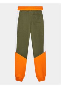 Guess Spodnie dresowe L3BQ11 KAX73 Khaki Relaxed Fit. Kolor: brązowy. Materiał: bawełna