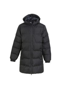 Dziewczęca długa kurtka puchowa Whistler Abella. Kolor: czarny. Materiał: puch. Długość: długie. Sport: turystyka piesza #1