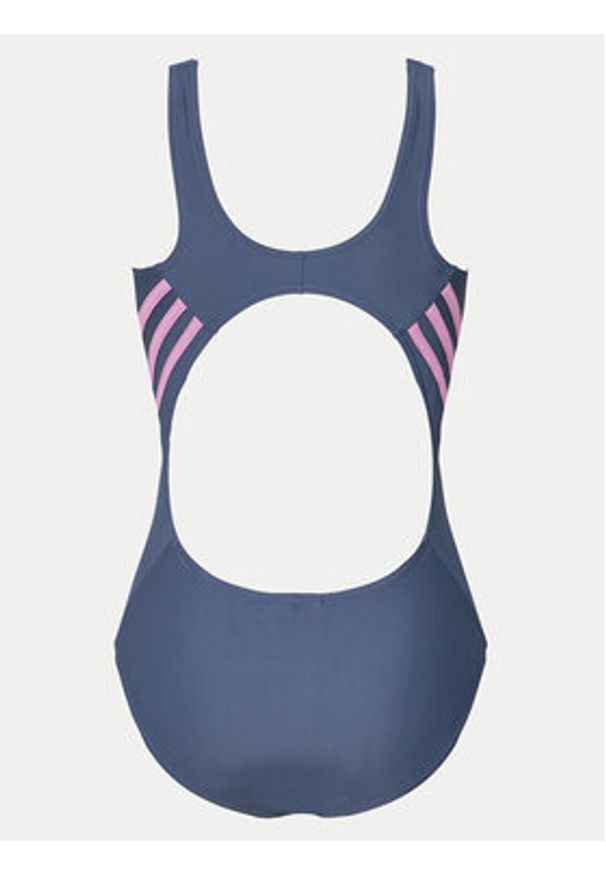 Adidas - adidas Strój kąpielowy 3-Stripes IY9720 Niebieski. Kolor: niebieski. Materiał: syntetyk