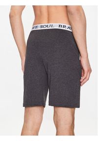 Brave Soul Szorty piżamowe MLWB-149KEVCHL Szary Regular Fit. Kolor: szary. Materiał: bawełna