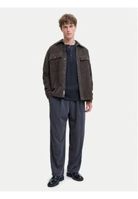 Jack & Jones Longsleeve Blutyrell 12266583 Granatowy Regular Fit. Kolor: niebieski. Materiał: bawełna. Długość rękawa: długi rękaw #6