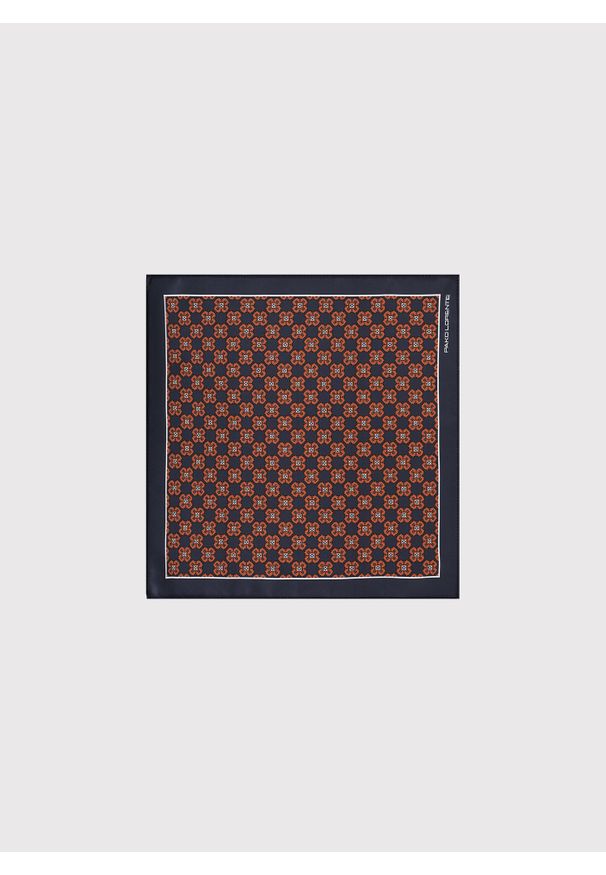 Pako Lorente - PAKO LORENTE - Ciemnoszara poszetka męska ze wzorem. Kolor: szary. Materiał: poliester