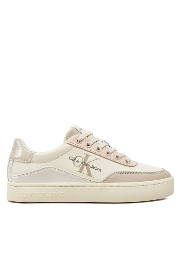 Calvin Klein Jeans Sneakersy Classic Cupsole Low Lace Lth Ml YW0YW01527 Różowy. Kolor: różowy. Materiał: skóra