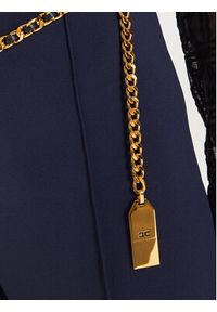 Elisabetta Franchi Spodnie materiałowe PA-T35-46E2-V390 Granatowy Regular Fit. Kolor: niebieski. Materiał: syntetyk #4