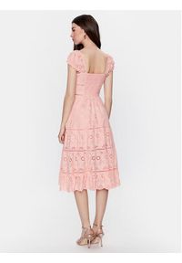 Guess Sukienka codzienna Skyler W3GK95 WFG40 Różowy Regular Fit. Okazja: na co dzień. Kolor: różowy. Materiał: bawełna. Typ sukienki: proste. Styl: casual #5