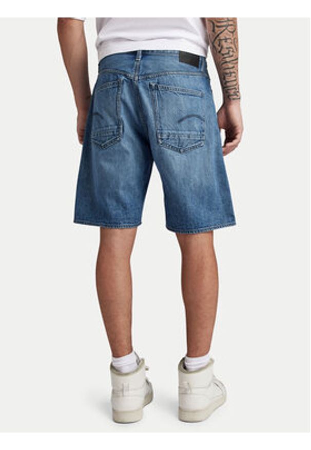 G-Star RAW - G-Star Raw Szorty jeansowe Dakota D24411-D536-G326 Niebieski Regular Fit. Kolor: niebieski. Materiał: bawełna