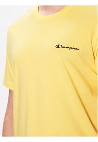 Champion T-Shirt 218539 Żółty Regular Fit. Kolor: żółty. Materiał: bawełna #5