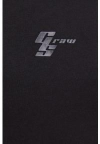G-Star RAW - G-Star Raw kombinezon bawełniany D21635.B771 kolor czarny bawełniany z dekoltem okrągłym. Okazja: na co dzień. Kolor: czarny. Materiał: bawełna. Wzór: gładki. Styl: casual #2