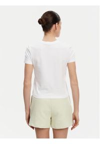 Calvin Klein Jeans T-Shirt Placed Institutional J20J225524 Biały Slim Fit. Kolor: biały. Materiał: bawełna #2