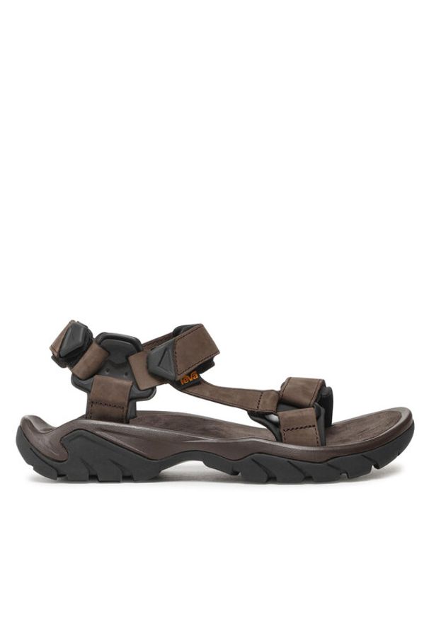 Teva Sandały M Terra Fi 5 Universal Leather 1099442 Brązowy. Kolor: brązowy. Materiał: nubuk, skóra
