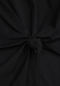 Renee - Czarny Wiązany Top Oversize z Bawełny Bez Rękawów z Poduszkami w Ramionach Othrassa. Okazja: na co dzień, na randkę. Kolor: czarny. Materiał: bawełna. Długość rękawa: bez rękawów. Długość: krótkie. Styl: casual #8