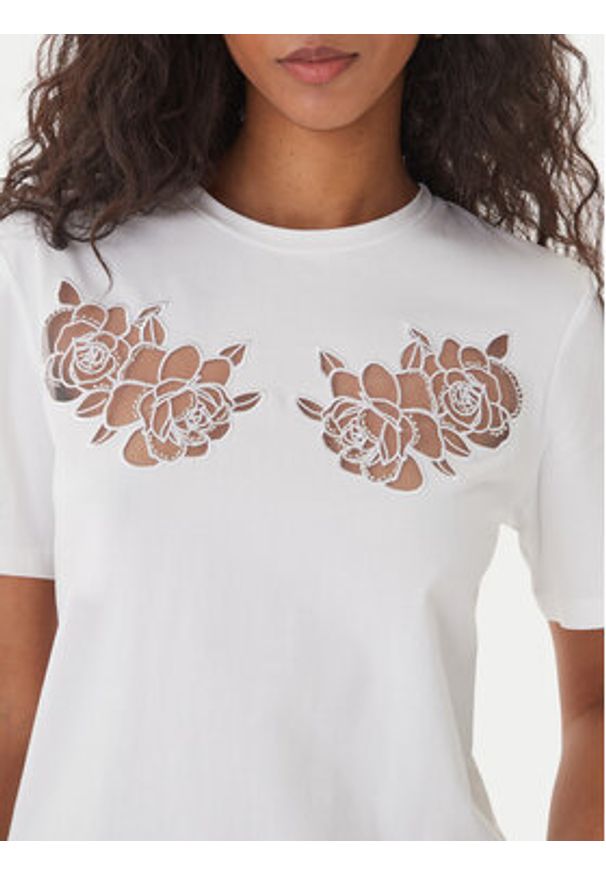 Fracomina T-Shirt FS26ST3001J401E5 Biały Regular Fit. Kolor: biały. Materiał: bawełna