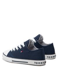 TOMMY HILFIGER - Tommy Hilfiger Trampki Low Cut Lace-Up Sneaker T3X4-32207-0890 M Granatowy. Kolor: niebieski. Materiał: materiał