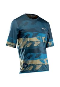 NORTHWAVE - Dżersej z krótkim rękawem Northwave Xtrail. Kolor: wielokolorowy, niebieski, zielony. Materiał: jersey. Długość rękawa: krótki rękaw. Długość: krótkie. Sport: kolarstwo #1