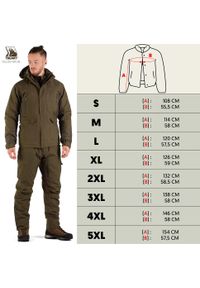 TAGART - Kurtka myśliwska Tagart Thunder Thermo 4 - cichy materiał. Kolor: zielony. Materiał: materiał. Sport: outdoor
