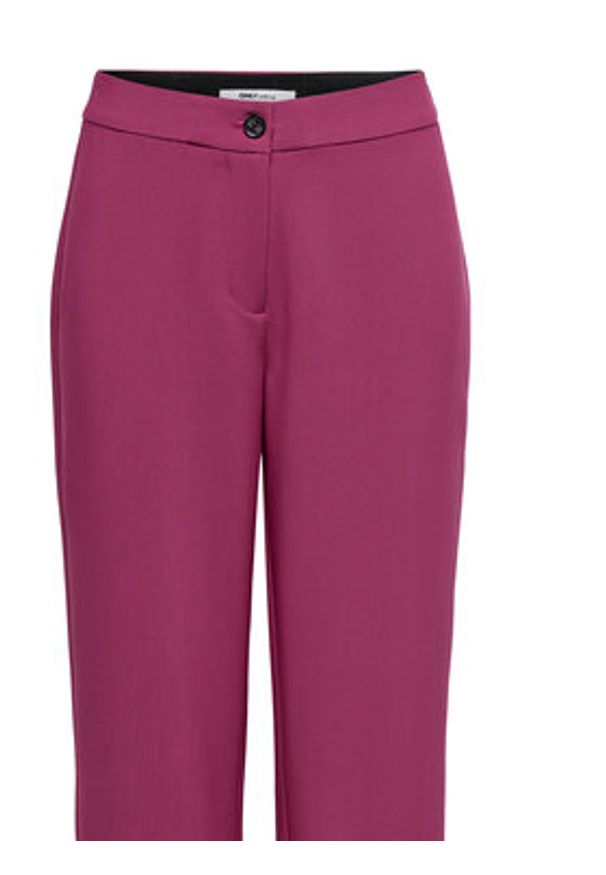 only - ONLY Spodnie materiałowe Casey 15338822 Fioletowy Cropped Fit. Kolor: fioletowy. Materiał: syntetyk