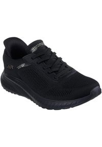 skechers - Adidasy Skechers Bobs Squad Chaos - C, Kobiety. Kolor: czarny. Materiał: tkanina, materiał, syntetyk