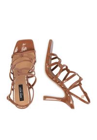Nine West Sandały CEO-LS955066-23 Brązowy. Kolor: brązowy. Materiał: materiał #2