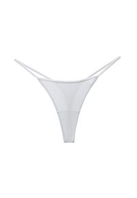 Intica - Stringi gładkie niewidoczne pod odzieżą Semra. Kolor: biały. Materiał: materiał. Wzór: gładki