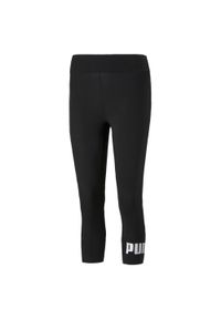 Spodnie legginsy damskie Puma Ess 3/4. Kolor: biały, wielokolorowy, czarny