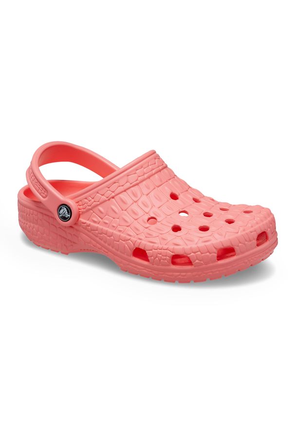 Klapki Crocs Classic Crocskin. Kolor: różowy