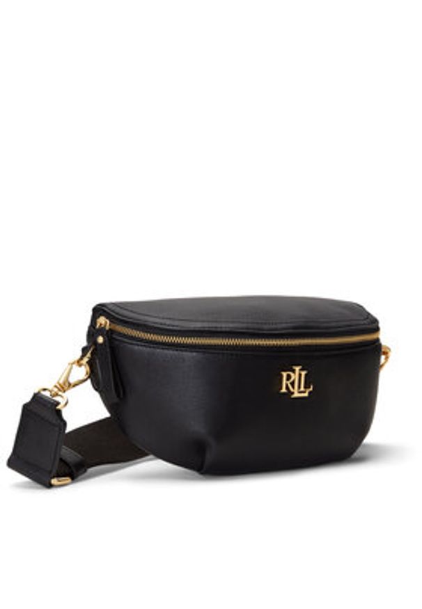 Lauren Ralph Lauren Saszetka nerka 431934832003 Czarny. Kolor: czarny. Materiał: skóra