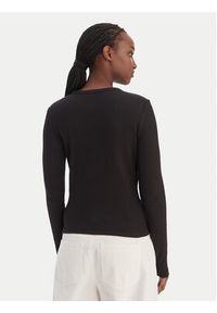 Calvin Klein Jeans Bluzka LV047E205G Czarny Slim Fit. Kolor: czarny. Materiał: bawełna #4