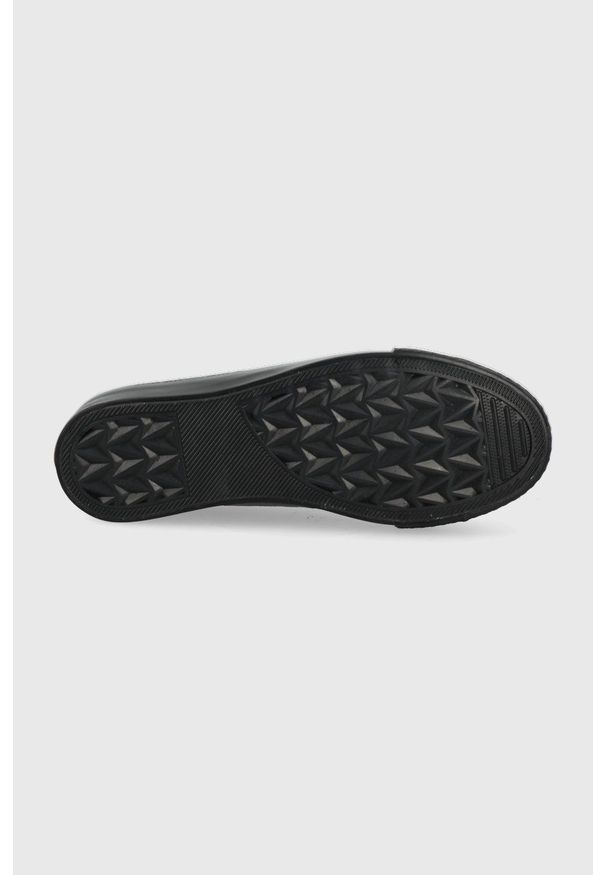 Cross Jeans tenisówki damskie kolor czarny. Nosek buta: okrągły. Zapięcie: sznurówki. Kolor: czarny. Materiał: guma