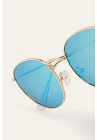 ANSWEAR - Answear - Okulary przeciwsłoneczne. Kolor: niebieski #3