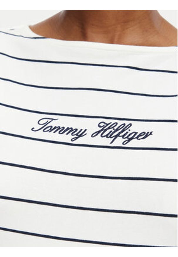 TOMMY HILFIGER - Tommy Hilfiger Top Classic WW0WW50947 Biały Regular Fit. Kolor: biały. Materiał: bawełna