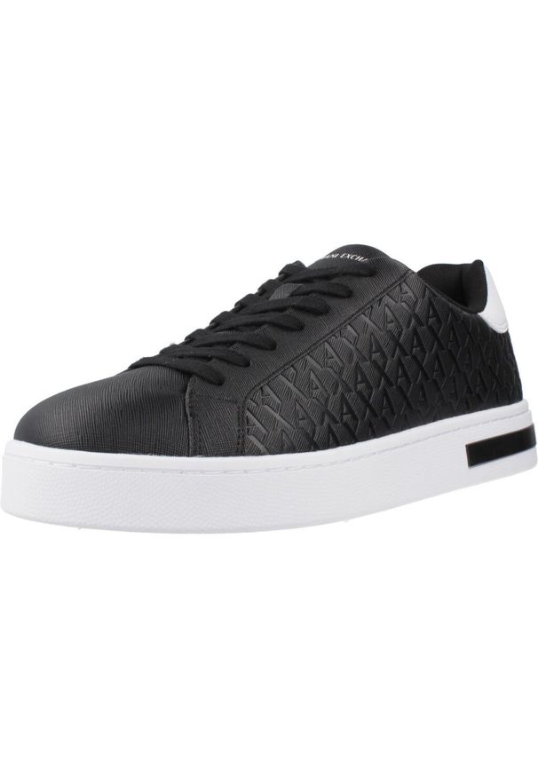 Armani Exchange - Kapcie ARMANI EXCHANGE XM000140 AF1191 Czarny. Kolor: czarny. Materiał: syntetyk, tkanina. Sport: turystyka piesza