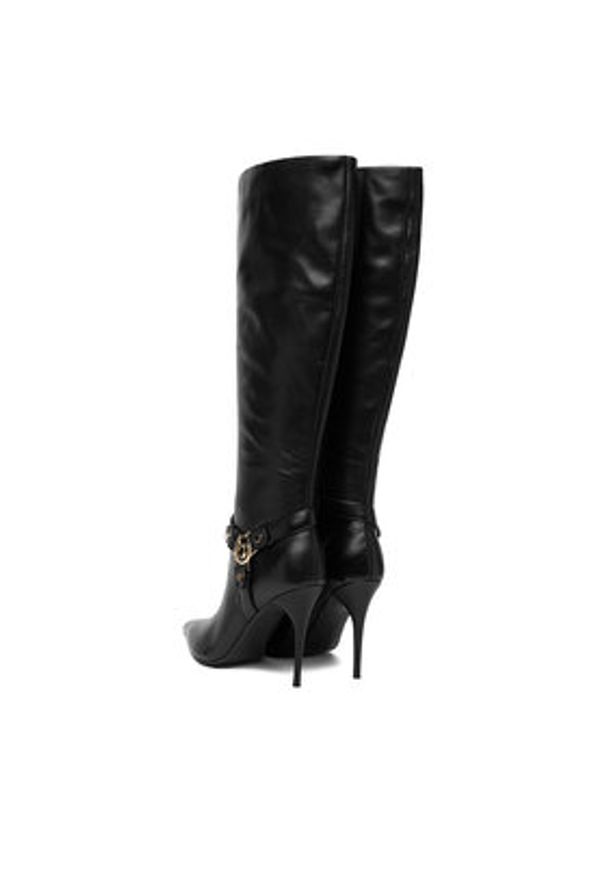 Eva Minge Kozaki EO-SURI-1278-508 Czarny. Kolor: czarny. Materiał: skóra