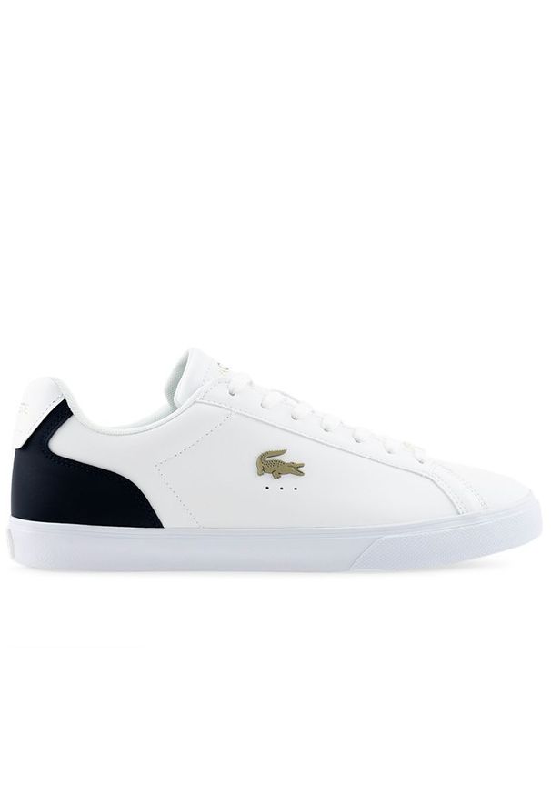 Buty Lacoste Lerond Pro 123 3 CMA 745CMA0052-042 - biało-czarne. Zapięcie: sznurówki. Kolor: wielokolorowy, czarny, biały. Materiał: guma, materiał, skóra, syntetyk. Szerokość cholewki: normalna. Sport: tenis