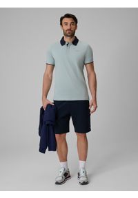 4f - 4F Spodenki dresowe cargo męskie - granatowe S. Kolor: niebieski. Materiał: dresówka #1