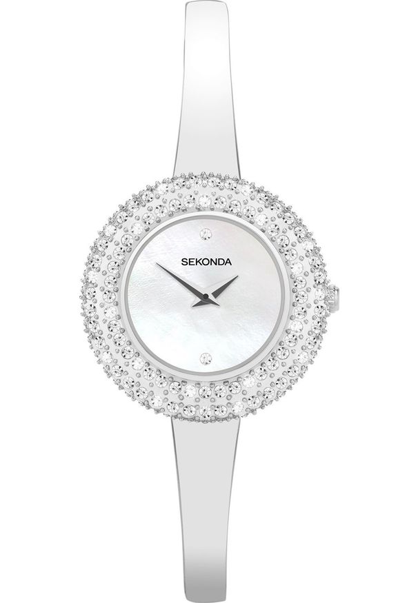 Zegarek Sekonda Zegarek damski Sekonda 40586 CYRKONIE srebrny. Kolor: srebrny