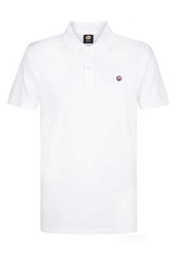 Petrol Industries Polo M-ROS-POL002 Biały Regular Fit. Typ kołnierza: polo. Kolor: biały. Materiał: bawełna