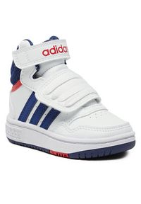 Adidas - adidas Sneakersy Hoops Mid GZ9650 Biały. Kolor: biały. Materiał: skóra #4