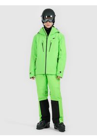 4f - 4F Kurtka narciarska membrana Dermizax 20000 z systemem RECCO męska - zielona M. Kolor: zielony. Materiał: materiał. Długość: długie. Sezon: zima #2