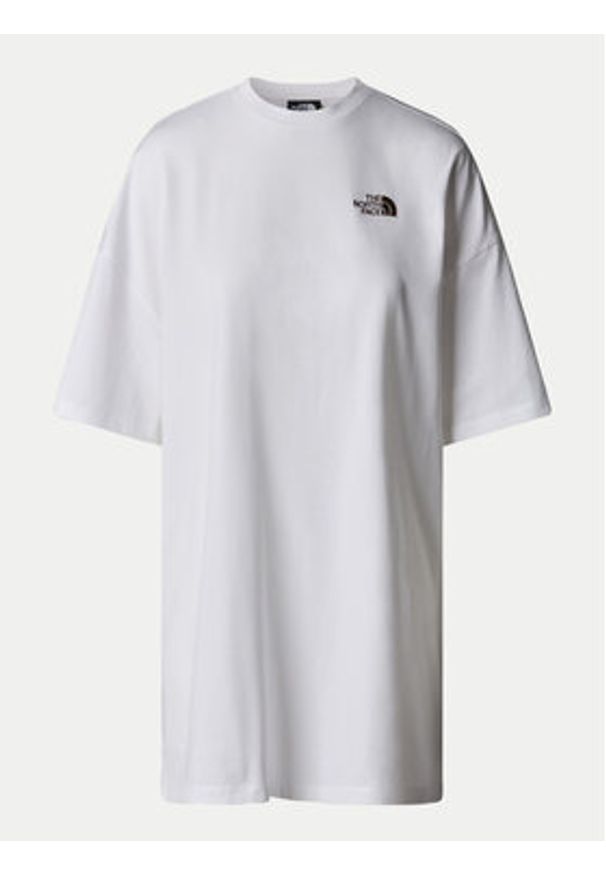 The North Face Sukienka codzienna Simple Dome NF0A87NF Biały Relaxed Fit. Okazja: na co dzień. Kolor: biały. Materiał: bawełna. Typ sukienki: proste. Styl: casual
