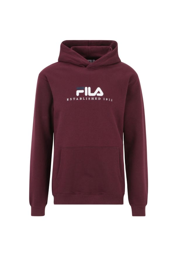 Bluza sportowa męska Fila Brunssum. Typ kołnierza: kaptur. Kolor: wielokolorowy, biały, czerwony, brązowy