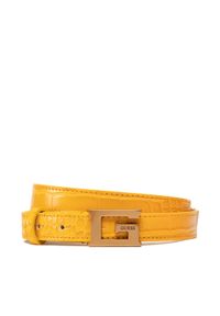 Guess Pasek Damski Retour Belts BW7722 VIN20 Żółty. Kolor: żółty. Materiał: skóra