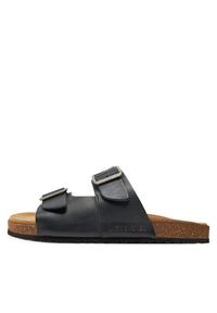 Jack & Jones - Jack&Jones Klapki Louis 12231423 Szary. Kolor: szary. Materiał: skóra #4