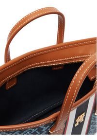 TOMMY HILFIGER - Tommy Hilfiger Torebka Th Monoplay Mini Tote Stripe Le AW0AW18389 Niebieski. Kolor: niebieski. Materiał: skórzane #3