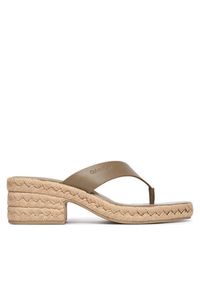 Calvin Klein Japonki Block Heel Espa 50 Thong Lth HW0HW02902 Brązowy. Kolor: brązowy. Materiał: skóra #3