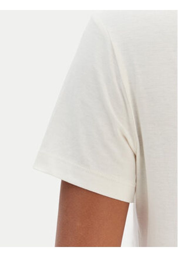 BOSS T-Shirt Elove 50556994 Beżowy Regular Fit. Kolor: beżowy. Materiał: bawełna